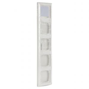 Gira System 55 afdekraam inbouw 5-voudig polarwit 66.051.28