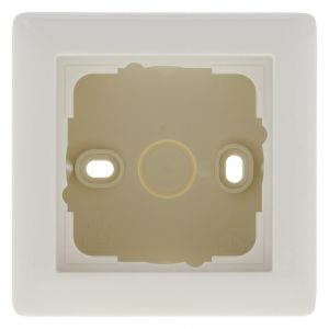 Gira System 55 opbouwraam 1-voudig inclusief afdekraam polarwit 66.051.32