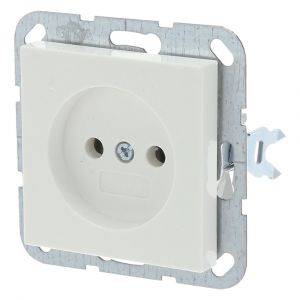 Gira System 55 contactdoos inbouw 1-voudig polarwit 66.051.40