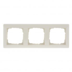 Gira Standard 55 afdekraam inbouw 3-voudig verticaal-horizontaal crème 66.052.24