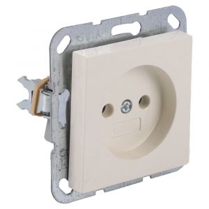 Gira System 55 contactdoos inbouw 1-voudig crème 66.052.40