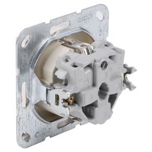 Gira System 55 contactdoos inbouw 1-voudig randaarde crème 66.052.42