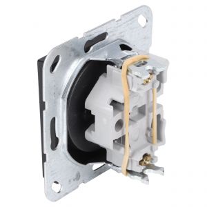 Gira E2 contactdoos inbouw 1-voudig zwart 66.053.40