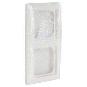 Busch-Jaeger Balance afdekraam inbouw 2-voudig verticaal-horizontaal polarwit 66.054.22