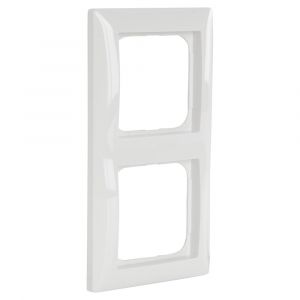 Busch-Jaeger Balance afdekraam inbouw 2-voudig verticaal-horizontaal polarwit 66.054.22