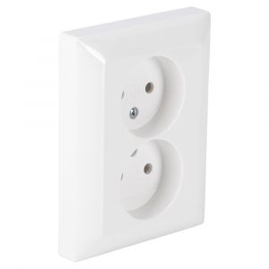 Busch-Jaeger Busch Balance Jaeger contactdoos inbouw 2-voudig polarwit 66.054.49