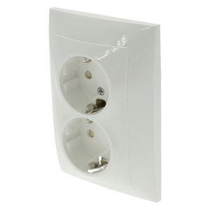 Q-Link S2 contactdoos 2-voudig randaarde polarwit 66.082.50
