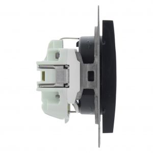 Q-Link S2 contactdoos 1-voudig randaarde antraciet 66.083.42
