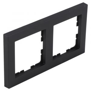 Q-Link S-line afdekraam 2-voudig verticaal-horizontaal zwart 66.095.22