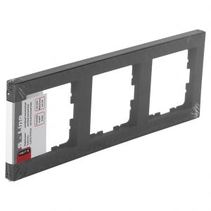 Q-Link S-line afdekraam 3-voudig verticaal-horizontaal zwart 66.095.24