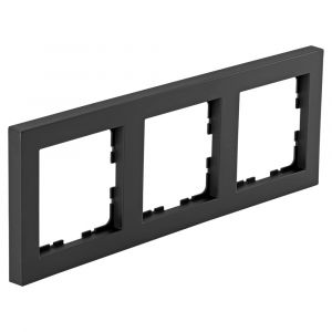 Q-Link S-line afdekraam 3-voudig verticaal-horizontaal zwart 66.095.24