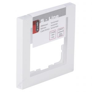 Q-Link S-Line afdekraam 1-voudig verticaal-horizontaal polarwit 66.096.21