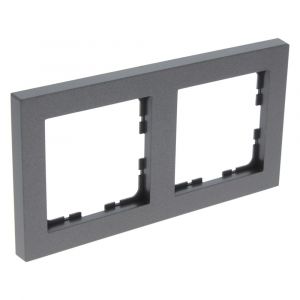 Q-Link S-Line afdekraam 2-voudig zwart 66.097.22