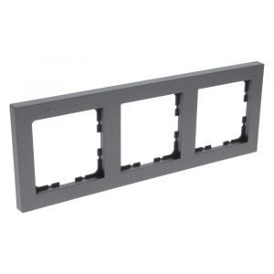 Q-Link S-Line afdekraam 3-voudig verticaal-horizontaal zwart 66.097.24