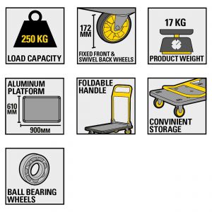 Stanley platformwagen 250 kg SXWT-PC511 83.500.05