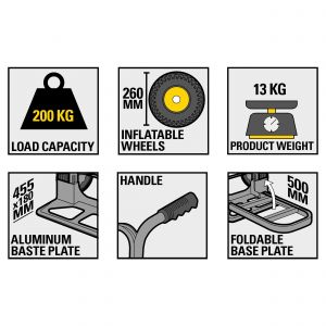 Stanley steekwagen aluminium 200 kg SXWT-HT514 83.500.08
