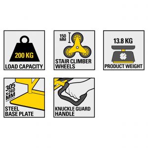 Stanley steekwagen staal trap 200 kg SXWT-HT523 83.500.16