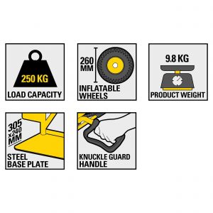 Stanley steekwagen staal 250 kg SXWT-HT524 83.500.17