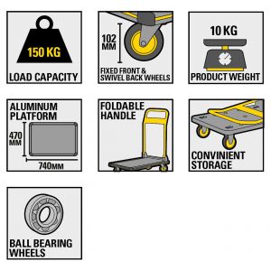 Stanley platformwagen 150 kg SXWT-PC510 83.500.47