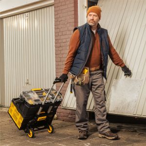 Stanley steekwagen vouwbaar aluminium 70 kg met basket houder SXWT-FT501 PDQ 83.500.49