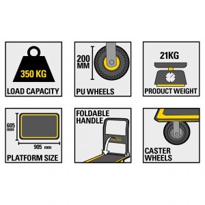 Stanley Fatmax platformwagen-plateauwagen staal 350 kg FXWT-704 83.500.75