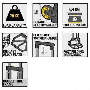 Stanley Fatmax steekwagen vouwbaar aluminium 70 kg FXWT-705 83.500.76