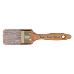 Copenhagen Gold platte kwast Acryl 1 inch Chinees wit varkenshaar 20.137.10