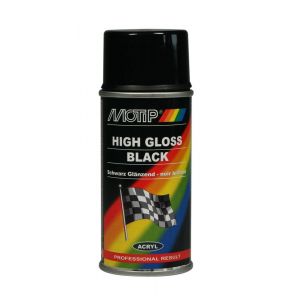 MoTip lakspray Rallye zwart hoogglans 150 ml 105