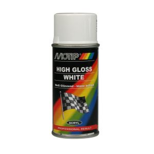 MoTip lakspray Rallye wit hoogglans 150 ml 107