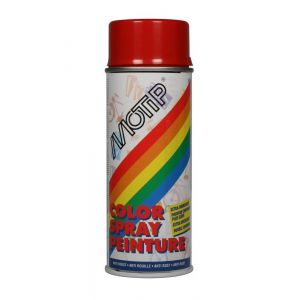 MoTip Colourspray lakspray dekkend mat RAL 3000 vuurrood 400 ml 1658