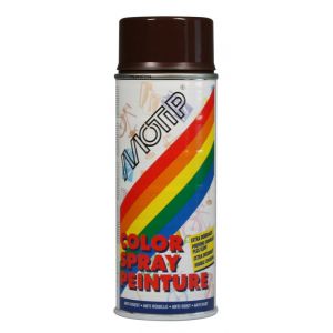 MoTip Colourspray lakspray dekkend hoogglans RAL 8017 chocolade bruin 400 ml 1694