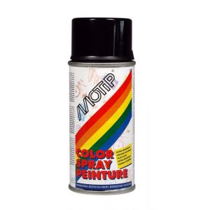 MoTip Colourspray lakspray dekkend hoogglans RAL 9005 diep zwart 150 ml 021602