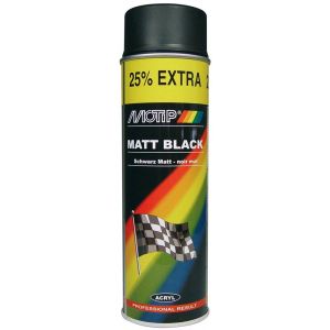 MoTip lakspray Rallye zwart mat 500 ml 4006