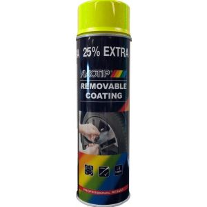 MoTip verwijderbare lak Removable Coating fluoreserend geel500 ml 4310