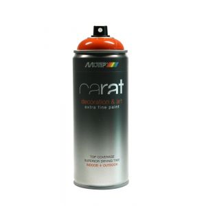 MoTip lakspray Carat hoogglans Traffic Orange verkeersoranje 400 ml 8009