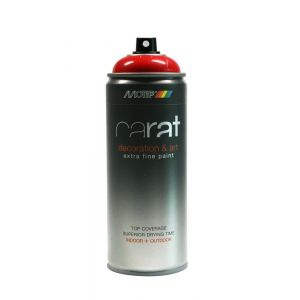 MoTip lakspray Carat hoogglans Traffic Red verkeersrood 400 ml 8018