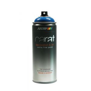 MoTip lakspray Carat hoogglans Traffic Blue verkeersblauw 400 ml 8021