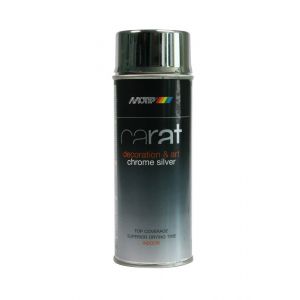 MoTip chroom effectspray Carat Chrome silver chroom zilver 400 ml 8201