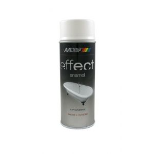 MoTip emaille spray dekkend Deco Effect Ceramic Emaille wit 400 ml 303203