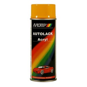 MoTip autoreparatielak spray Kompakt geel hoogglans spuitbus 400 ml 43260