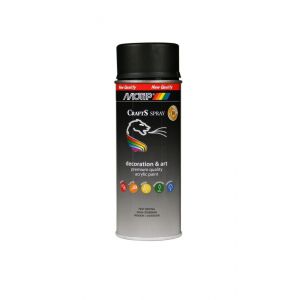 MoTip Crafts lakspray dekkend RAL 9005 zwart mat 400 ml 696046