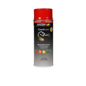 MoTip Crafts lakspray dekkend RAL 3000 rood hoogglans 400 ml 696213