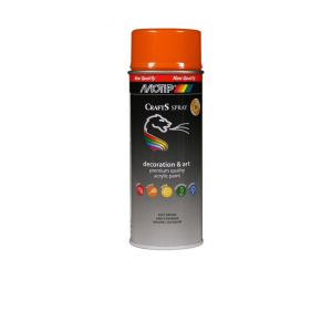 MoTip Crafts lakspray dekkend RAL 2000 oranje hoogglans 400 ml 696236