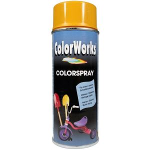 ColorWorks lakverf Colorspray gold yellow RAL 1004 400 ml 918501
