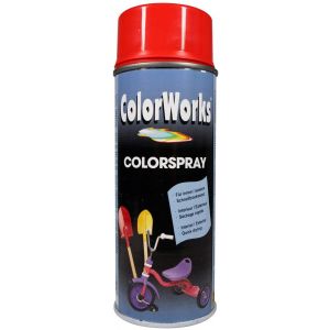 ColorWorks lakverf Colorspray orange red RAL 2002 400 ml 918504