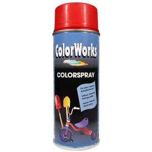 ColorWorks lakverf Colorspray vuurrood 400 ml 918505