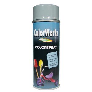 ColorWorks lakverf Colorspray silver grey RAL 7001 400 ml 918513