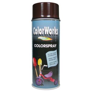 ColorWorks lakverf Colorspray chocolate brown RAL 8017 400 ml 918514