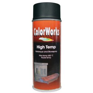 ColorWorks spray hittebestending High Temp zwart 400 ml 918550