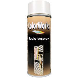 ColorWorks radiatorlak wit zijdeglans 400 ml 918588